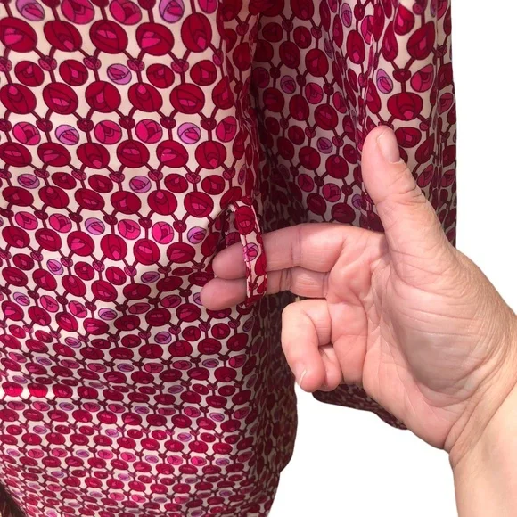 Gap Rose Print Trench Coat size Medium - Picture 8 of 11